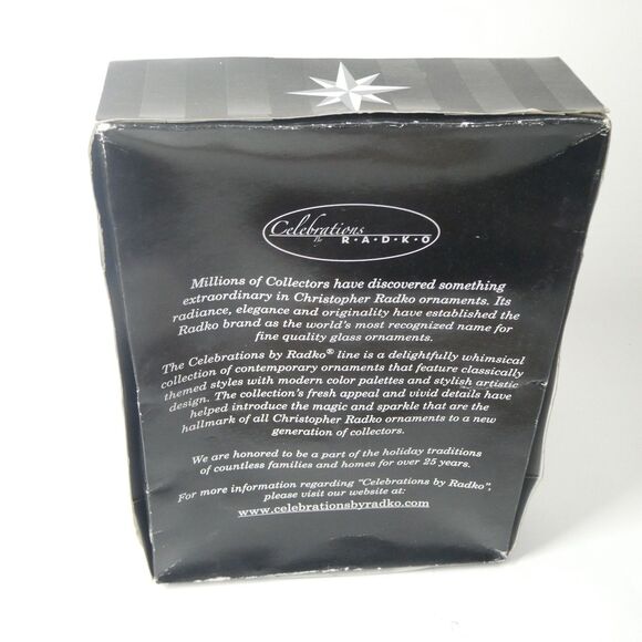 Celebrations by Radko - Set of 6 Blown Glass Christmas Ornaments Santa Claus - Picture 4 of 8